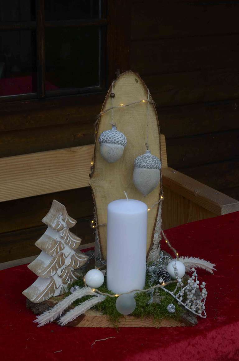 Adventskerze-Eiche